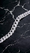 VVS Mossanite link bracelet GRA certified