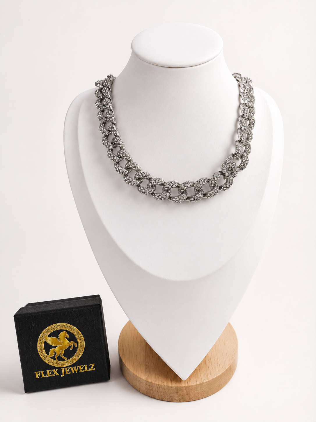 Glitz cuban link necklace